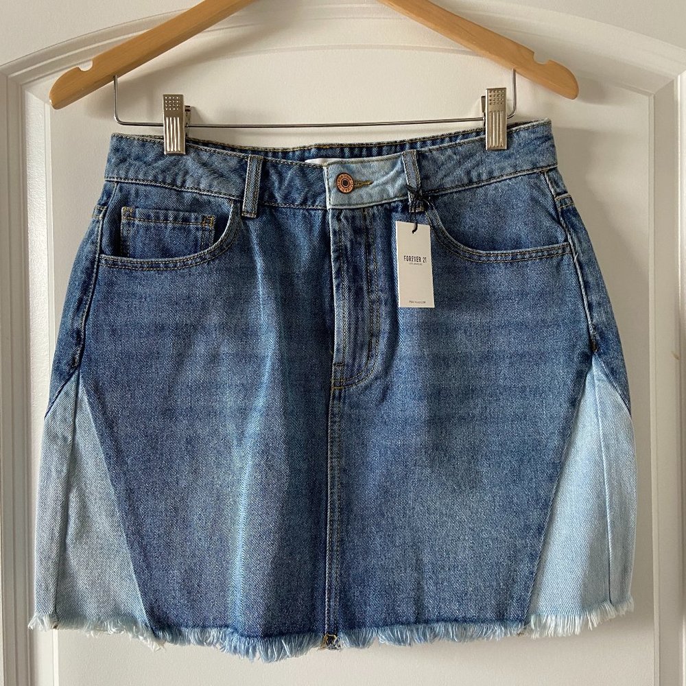 NWT Forever 21 Dual Colored Mini Skirt